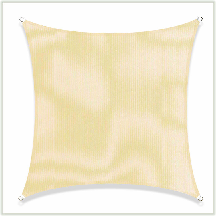 Sand Beige 8' x 10' UV Resistant Sun Shade Sail