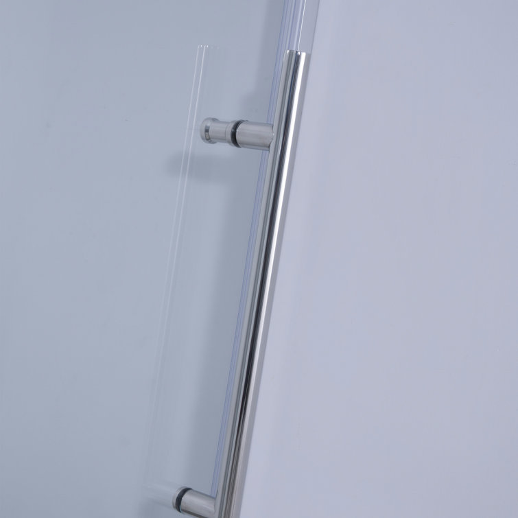 Massa 60" Polished Chrome Frameless Sliding Shower Door
