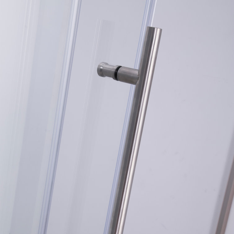 Massa 60" Polished Chrome Frameless Sliding Shower Door