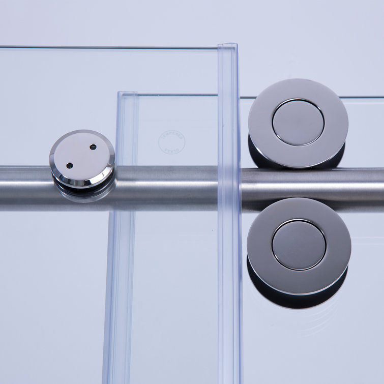 Massa 60" Polished Chrome Frameless Sliding Shower Door
