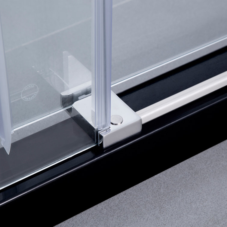 Massa 60" Polished Chrome Frameless Sliding Shower Door