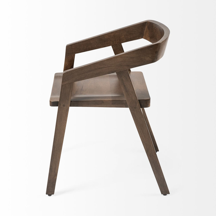 Nicholas Country Style Medium Brown Mango Wood Arm Chair