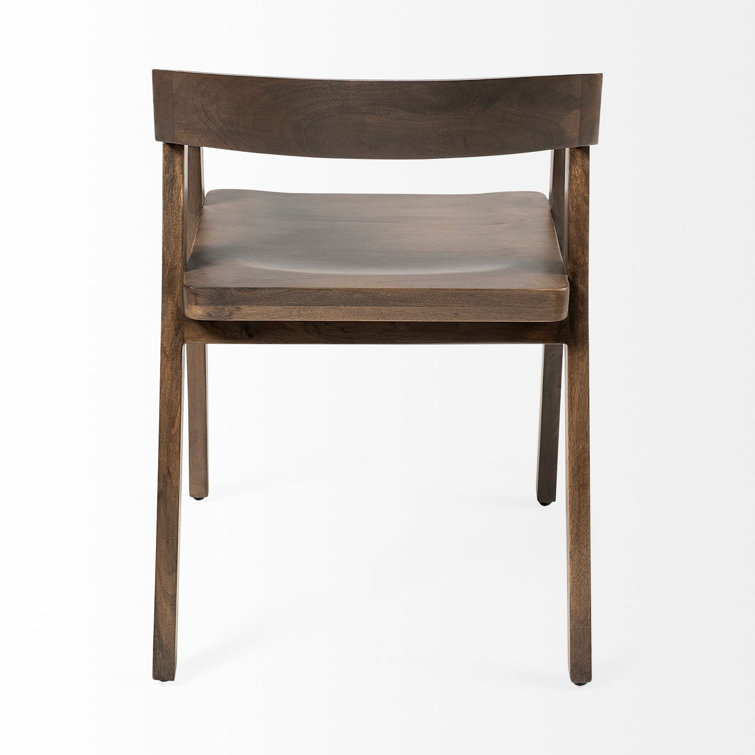 Nicholas Country Style Medium Brown Mango Wood Arm Chair