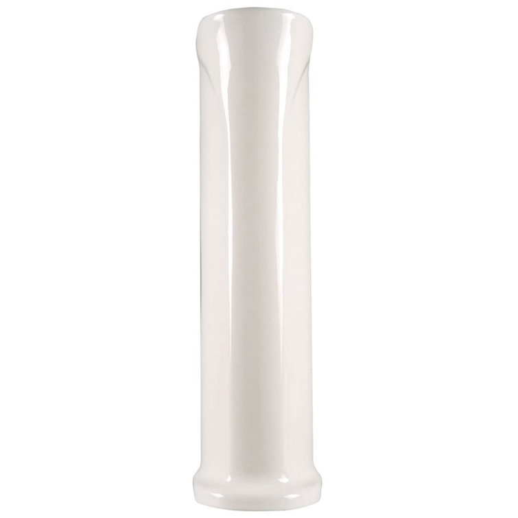 White Gloss Oblong Pedestal Sink Base