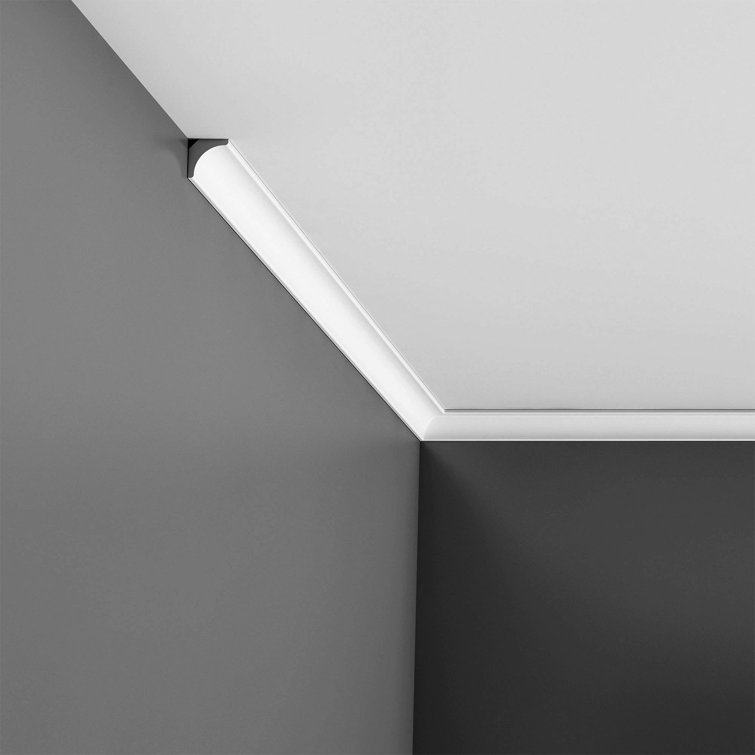 Primed White Polystyrene Crown Moulding 3/4" x 3/4" x 78-3/4"