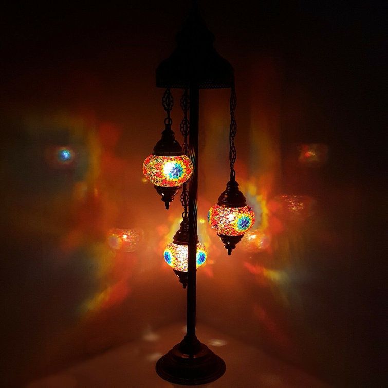 Arcadian Matte Black 63" Tubular Iron Floor Lamp