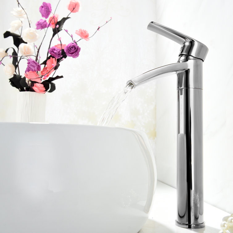 Ariana 12" Polished Chrome Single Hole Vessel Sink Faucet