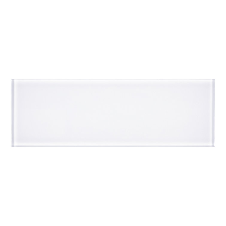 Ice White 3" x 9" Glass Subway Tile