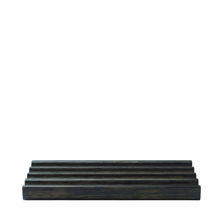 Modo Dark Brown Oak Wood Bathroom Tray
