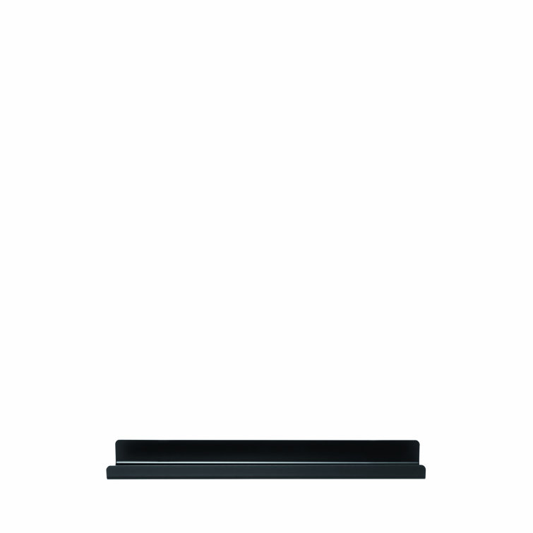 Elegant Modo Black Titanium-Coated Steel Floating Shelf