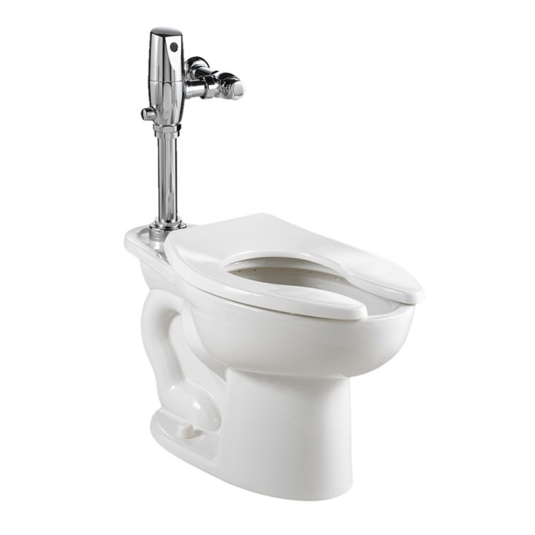 White Vitreous China Elongated High Efficiency Toilet