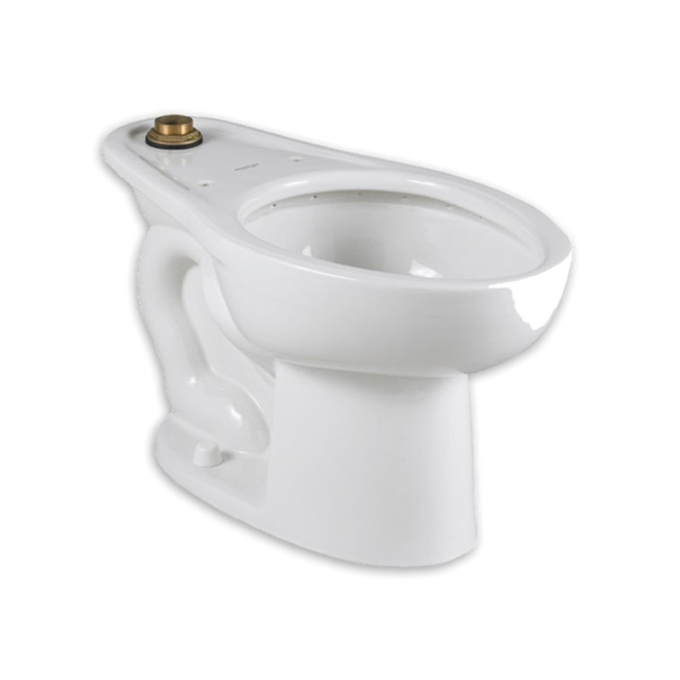 White Vitreous China Elongated High Efficiency Toilet