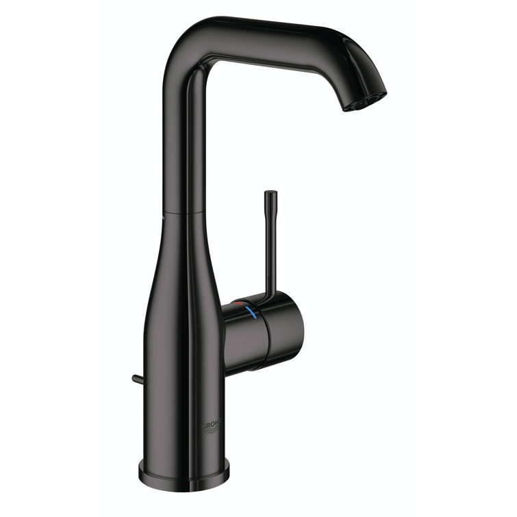 Essence Hard Graphite Single-Hole Vessel Bathroom Faucet