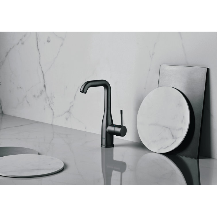 Essence Hard Graphite Single-Hole Vessel Bathroom Faucet