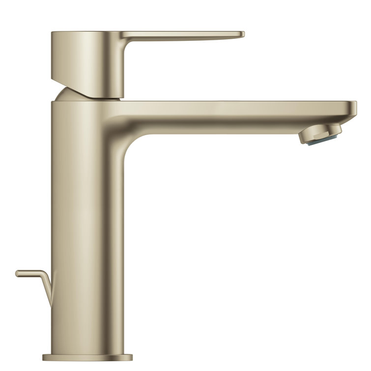 Brushed Nickel Single-Handle Bathroom Faucet with Drain Assembly