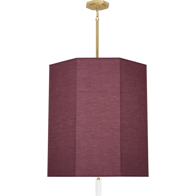 Kate Modern Brass 29'' Crystal-Accented Drum Pendant Light