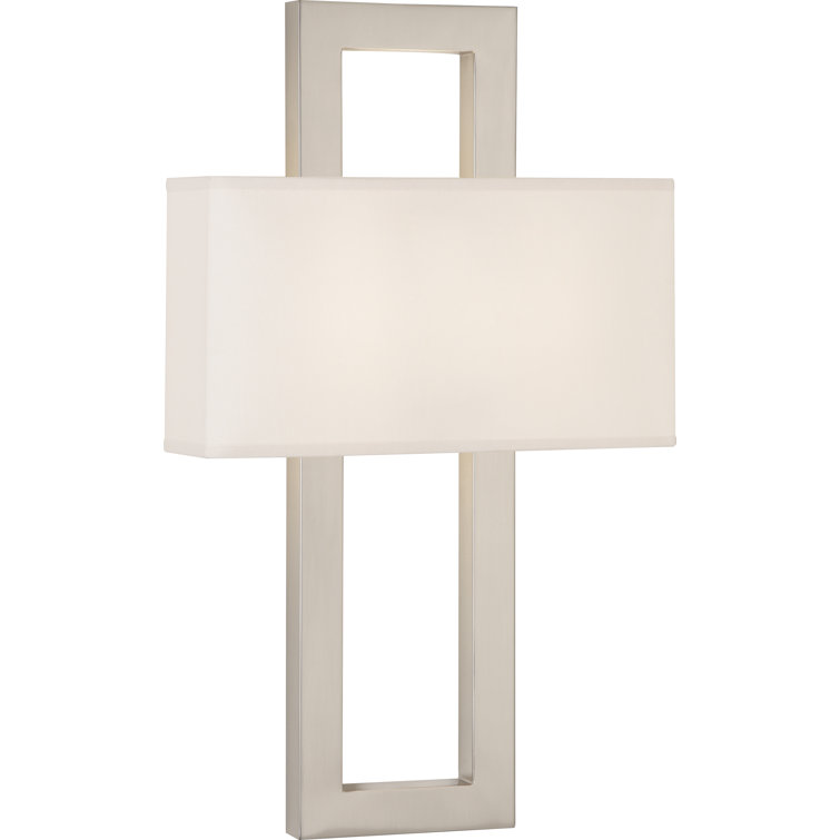 Mid-Century Doughnut 22.5" Antique Silver Wall Sconce