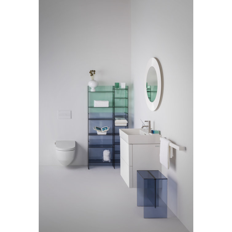 Blue Sunset Acrylic Rectangular Side Table