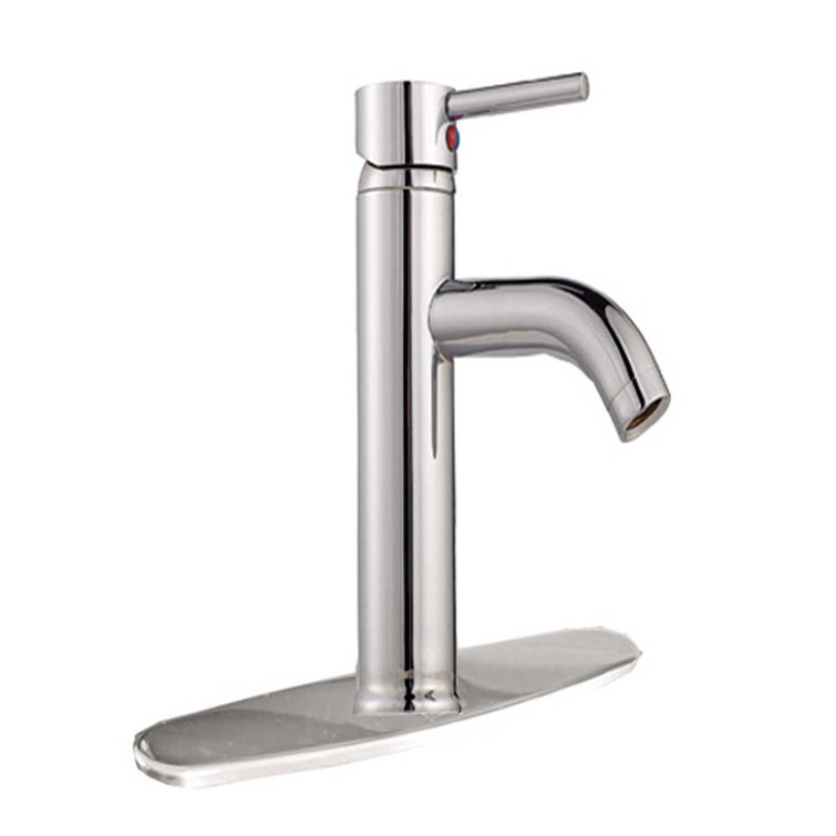 Chrome Plated Single Handle Widespread Bathroom Faucet