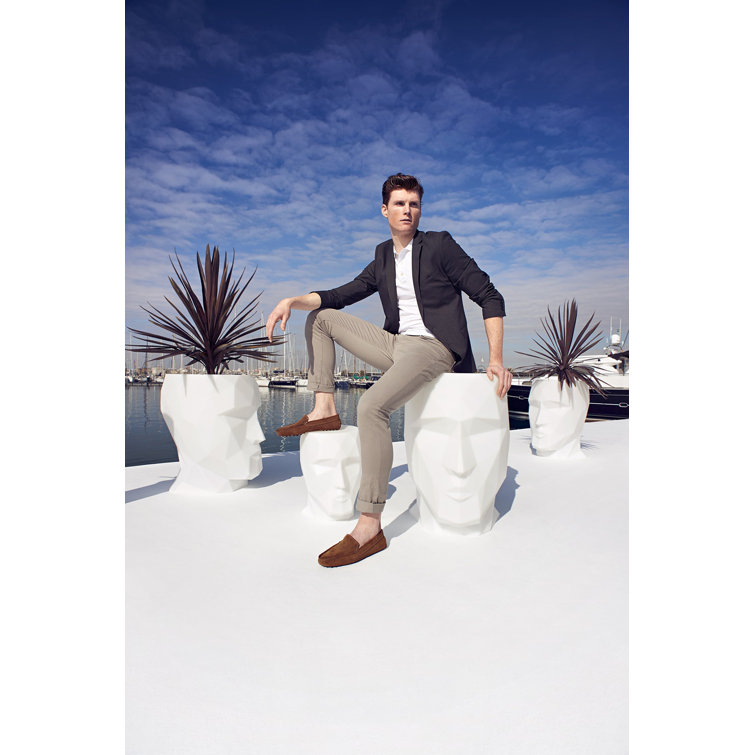 Teresa Sapey's Adan White Matte Polyethylene Statue Planter