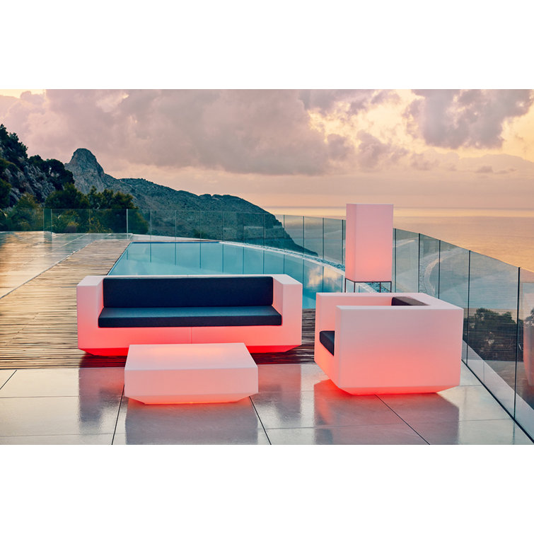 Ice Resin Armchair with Vinyl Cushions by Ramon Esteve