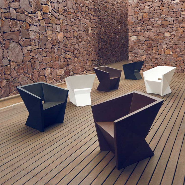 Khaki Weather-Resistant Cushioned Dining Chair