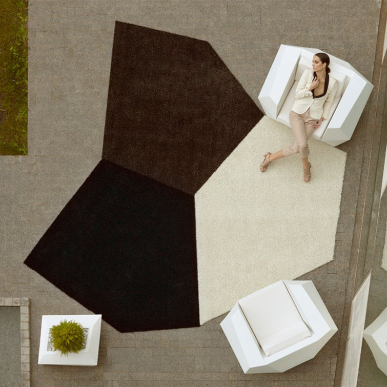 Steel Gray Polyethylene Modern Lounge Chair