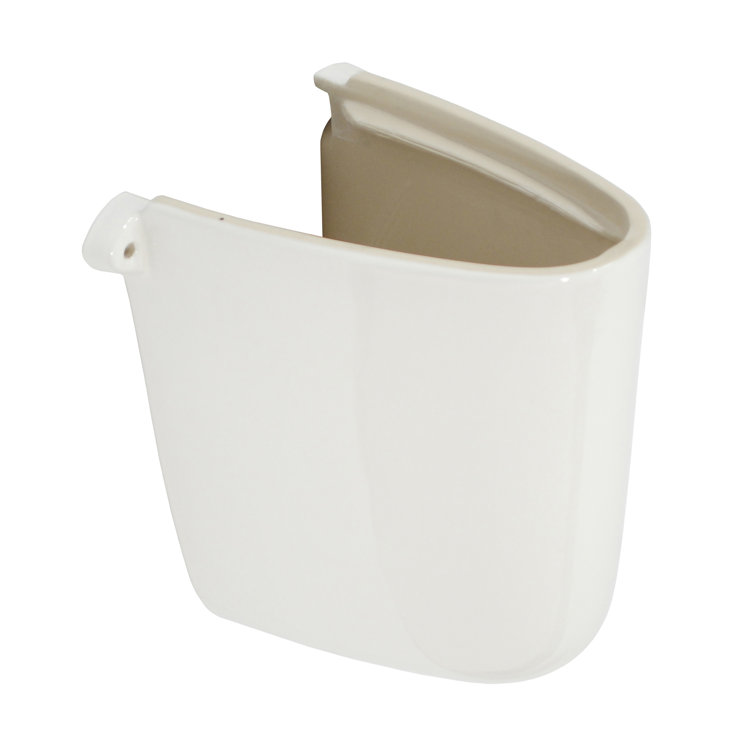 Colonial White Vitreous China Wall Mount Sink Shroud
