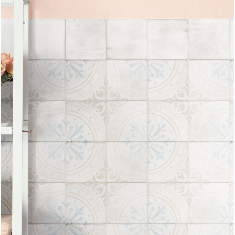 Barcelona White Matte Porcelain 6" x 6" Floor and Wall Tile