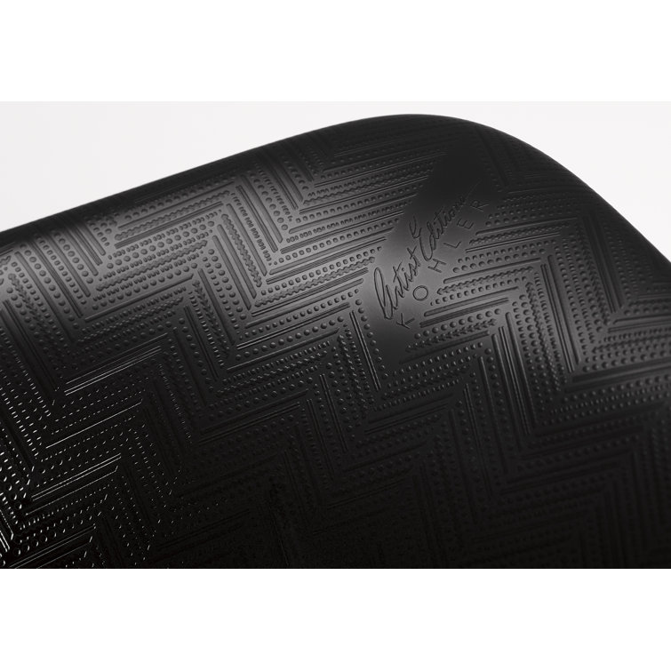 Sartorial Herringbone Caxton Rectangular Undermount Sink in Black