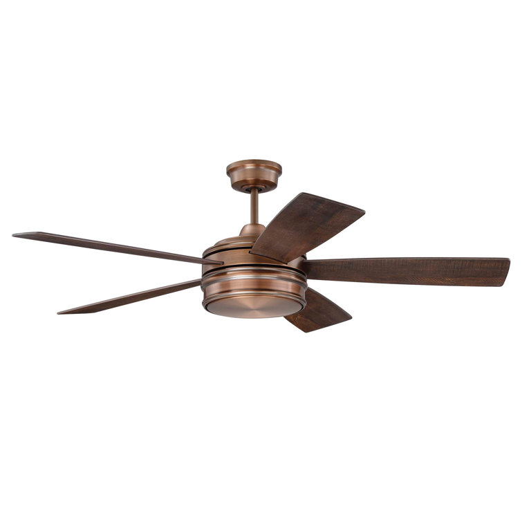 Braxton 52'' Copper Ceiling Fan with LED Light and Remote