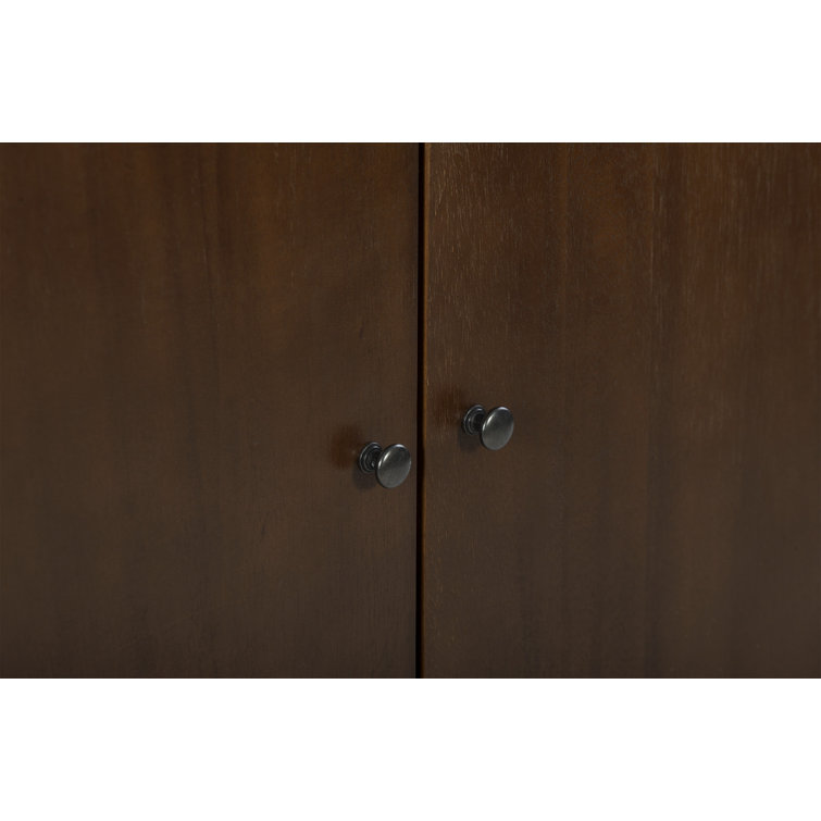 Walnut Brown Mid-Century Modern Freestanding Office Cabinet