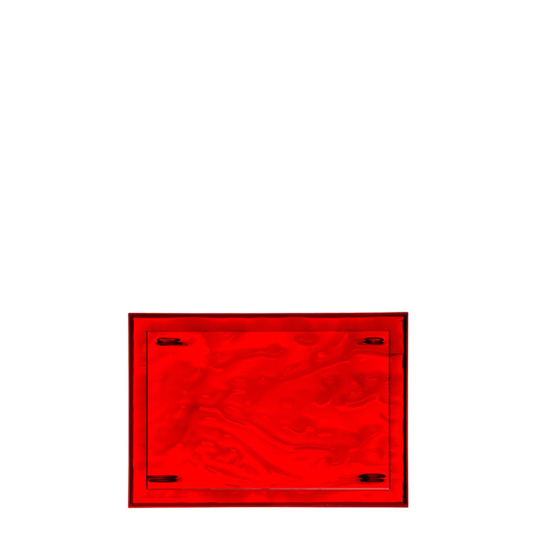 Crystal Dune 18'' Wide Semi-Transparent Polycarbonate Tray