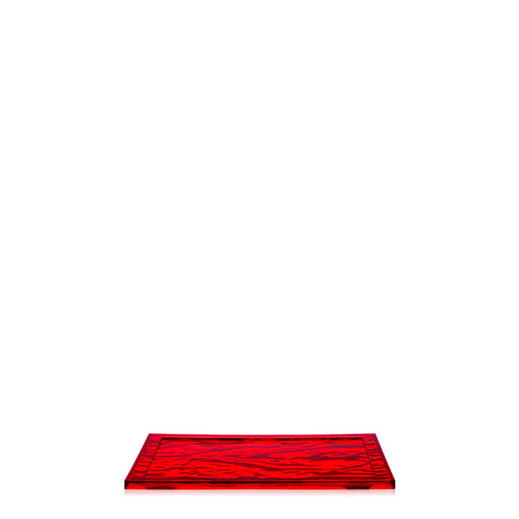 Crystal Dune 18'' Wide Semi-Transparent Polycarbonate Tray