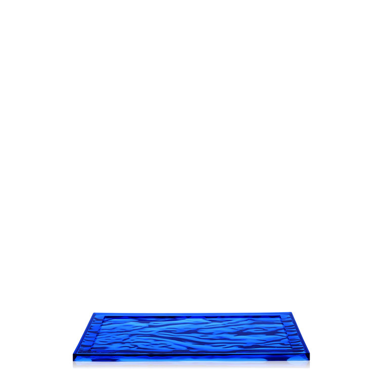 Crystal Dune 18'' Wide Semi-Transparent Polycarbonate Tray