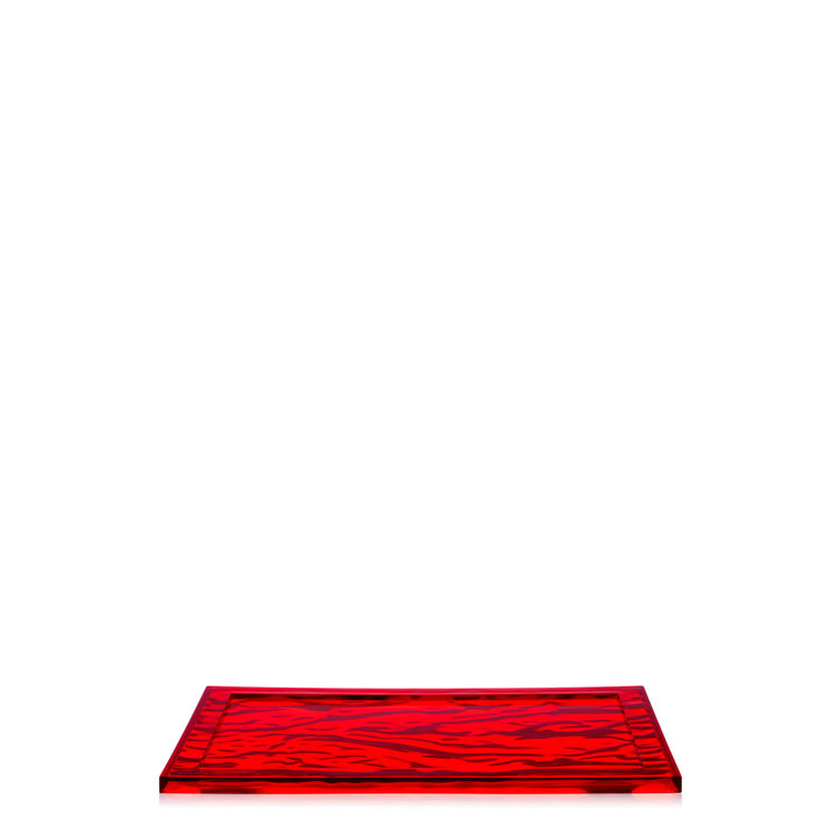 Crystal Dune 18'' Wide Semi-Transparent Polycarbonate Tray