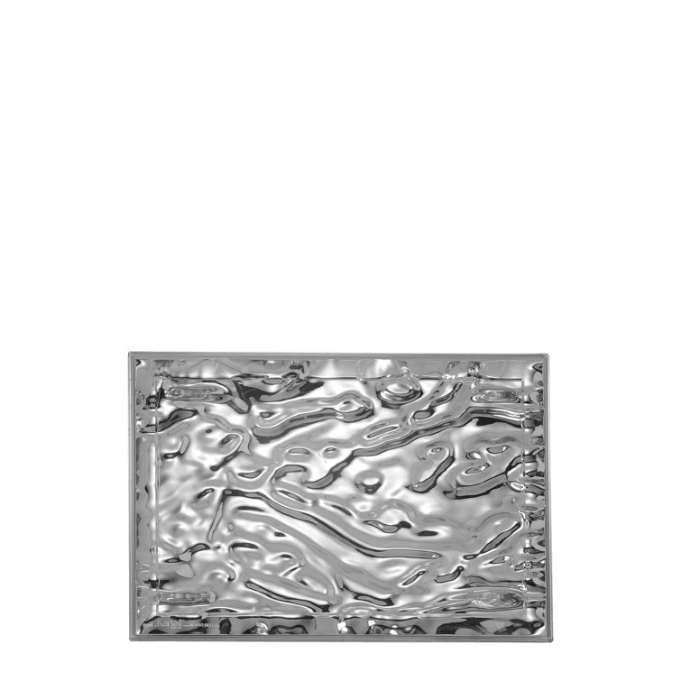 Crystal Dune 18'' Wide Semi-Transparent Polycarbonate Tray