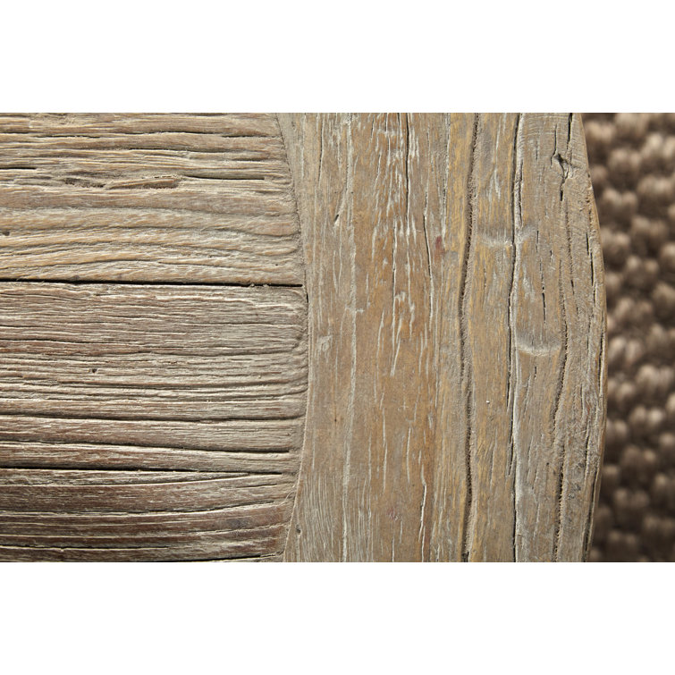Traditional Round Brown Wood Occasional Coffee Table