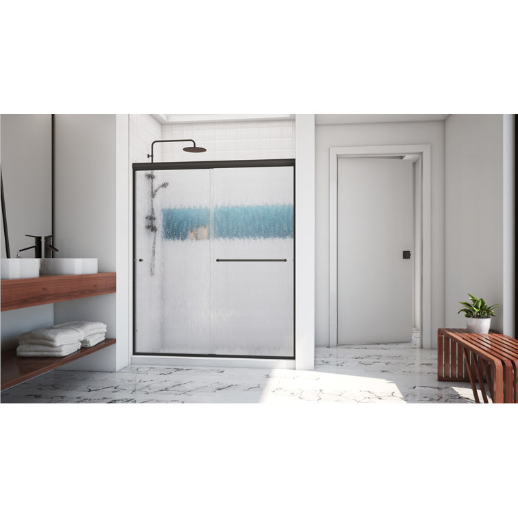 Euro 60" x 76" Oil Rubbed Bronze Bypass Shower Door
