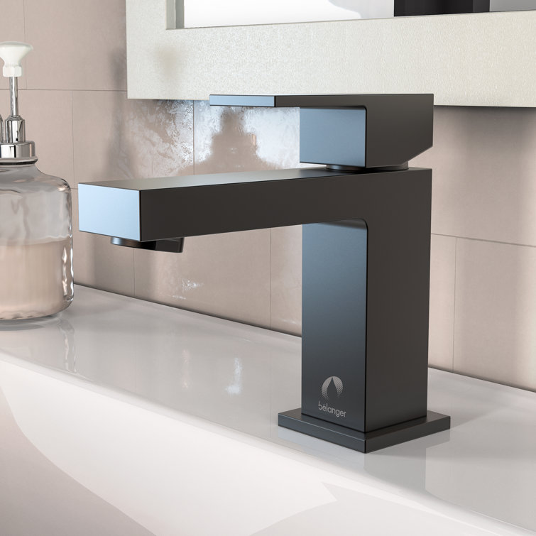 Matte Black Stainless Steel Single Handle Bathroom Faucet
