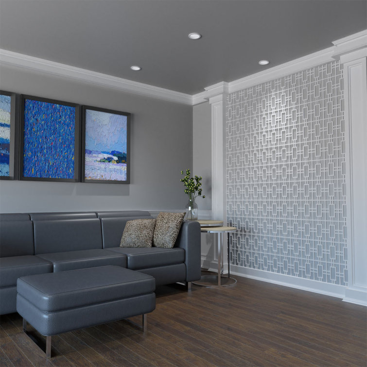 Small White PVC Decorative Fretwork Wall Panels