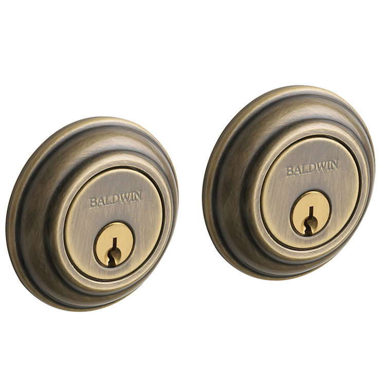 Traditional Satin Black Double Cylinder Solid Brass Deadbolt