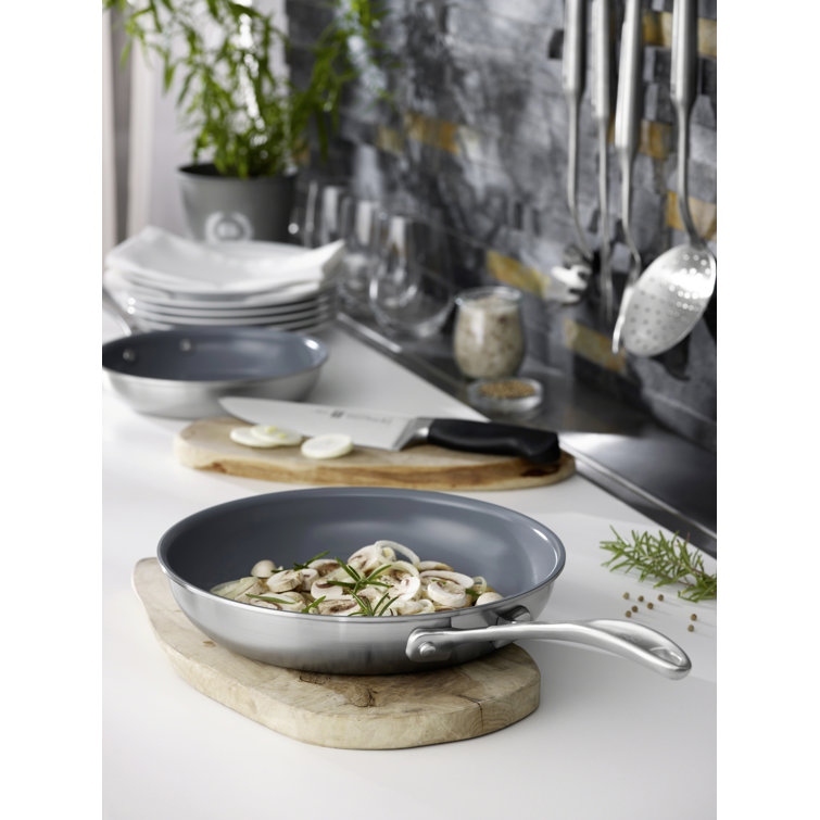 10-Piece Stainless Steel Ceramic Nonstick Cookware Set