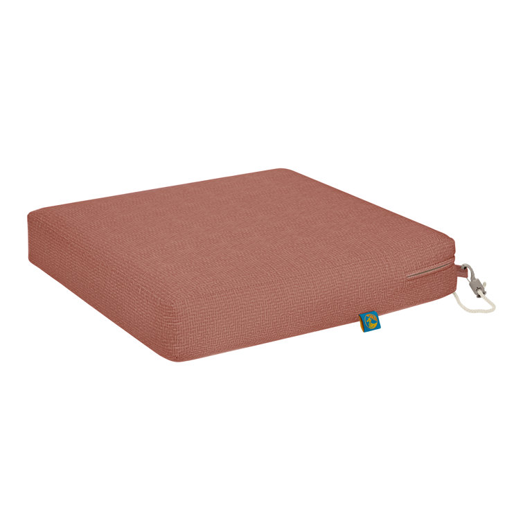 Cedarwood Water-Resistant 21" Outdoor Dining Chair Cushion