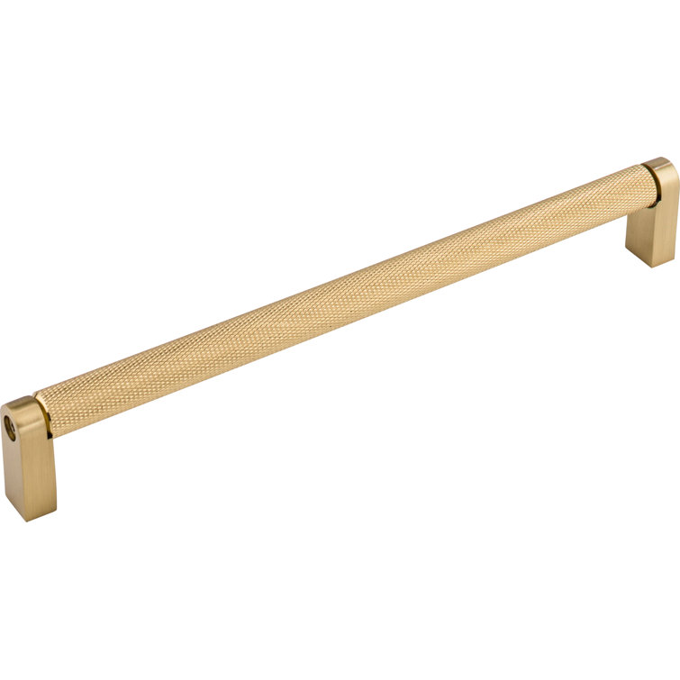 Honey Bronze Modern Industrial Bar Pull with Mounting Hardware