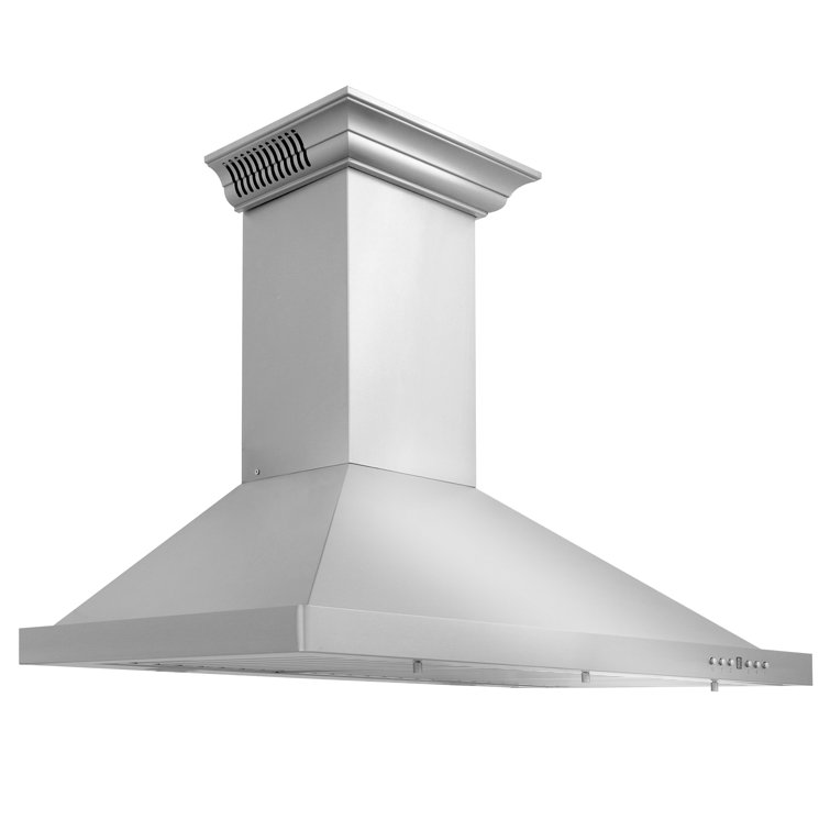 36-inch Stainless Steel Wall Mount Range Hood with Bluetooth Speakers