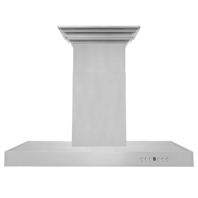 Stainless Steel Wall Mounted Range Hood with Charcoal Filter