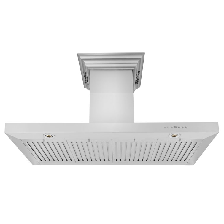 Stainless Steel Wall Mounted Range Hood with Charcoal Filter