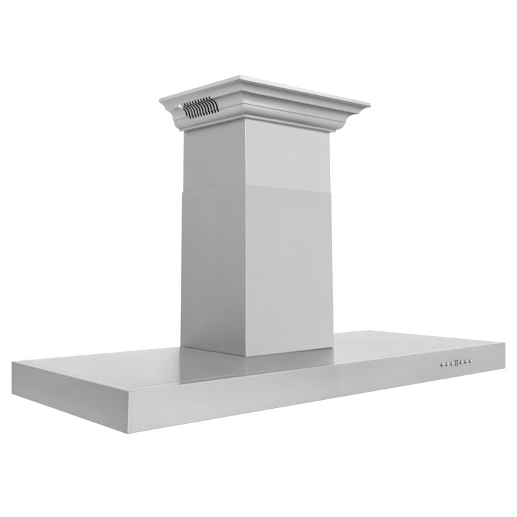 Stainless Steel Wall Mounted Range Hood with Charcoal Filter