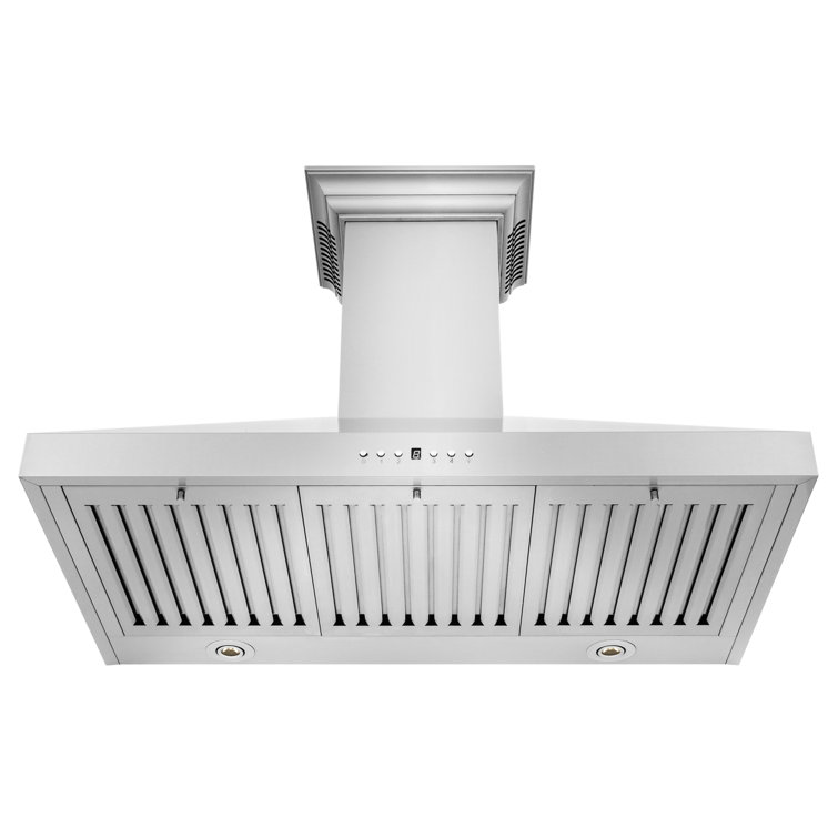 30" Stainless Steel Wall Mount Range Hood with Charcoal Filter